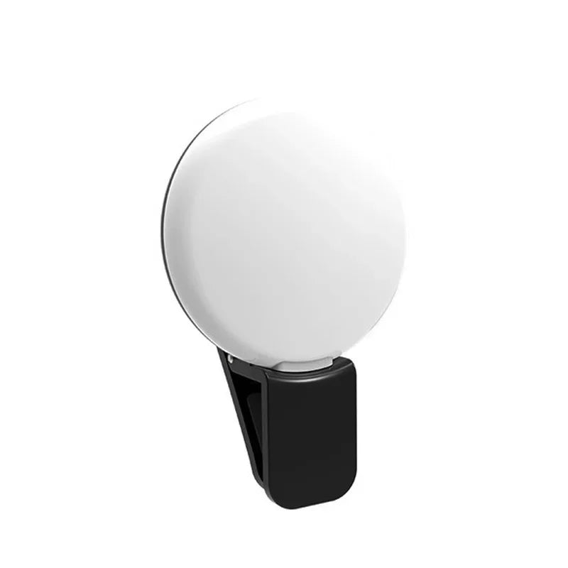 Mini LED Selfie Ring Light Clip-On Fill Light for Phone