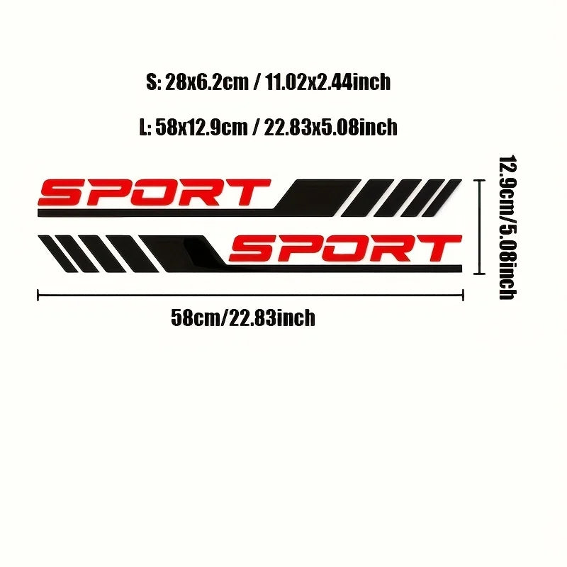 Stylish Sport Diagonal Stripe Car Door Stickers Peaceful Pleasures Health and Wellness