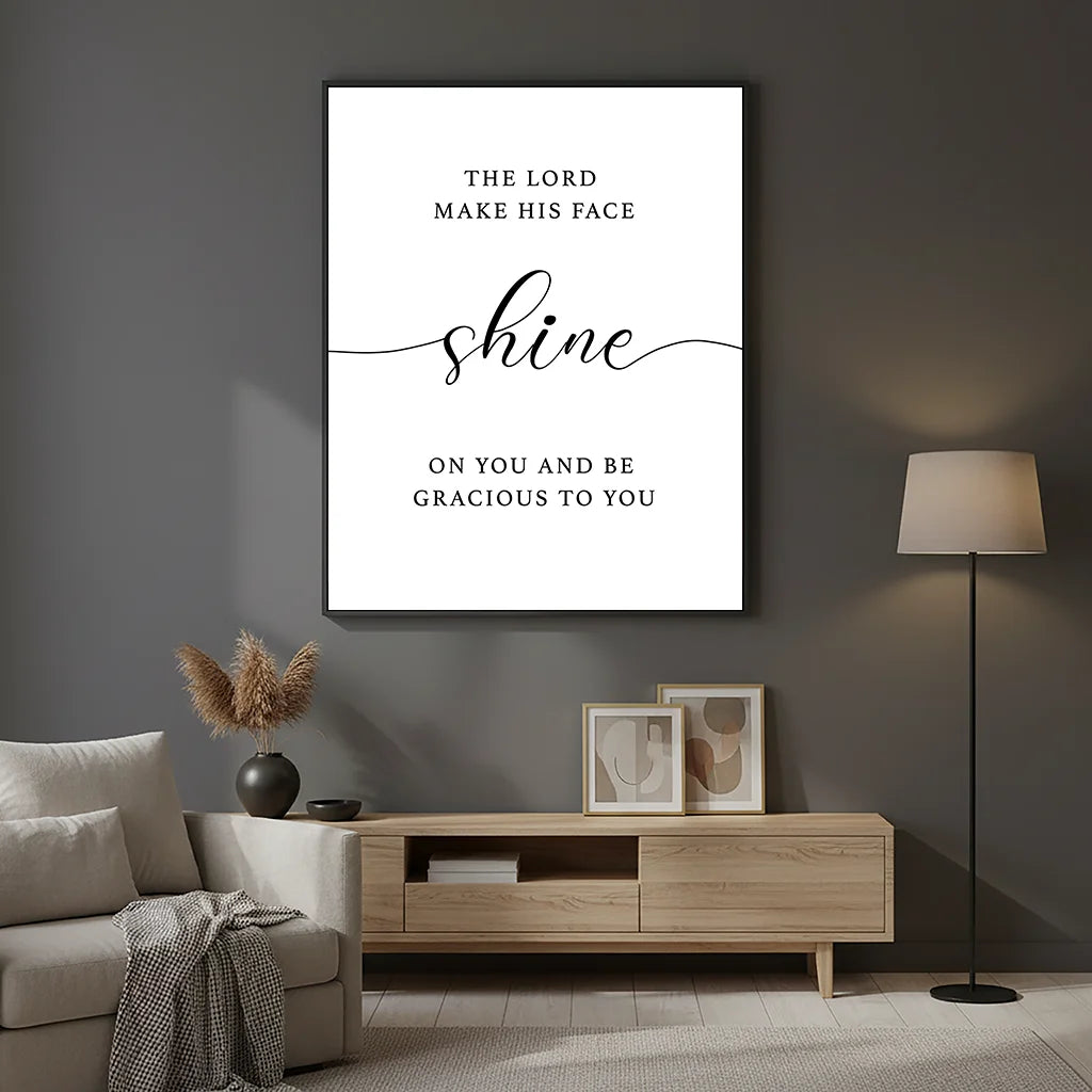 Christian Bible Verse Wall Art, Nordic Scripture Canvas Painting, Minimalist Poster Print for Office Bedroom Living Room Decor Peaceful Pleasures Health and Wellness