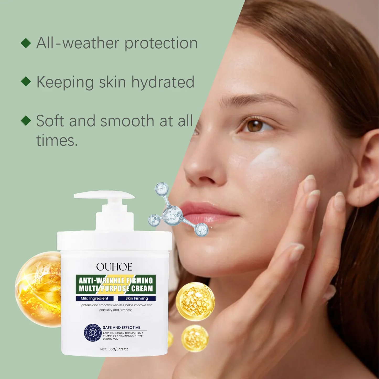 Ouhoe Firming Face & Body Cream | Deep Hydration 100g