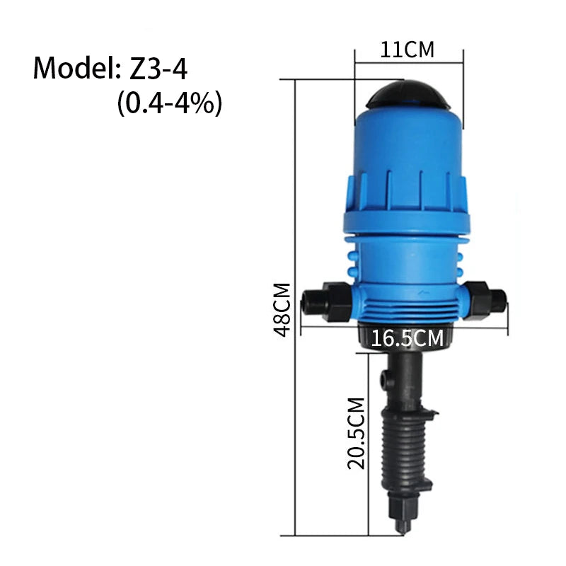 Adjustable Fertilizer Injector Drip Irrigation Water Powered Chemical