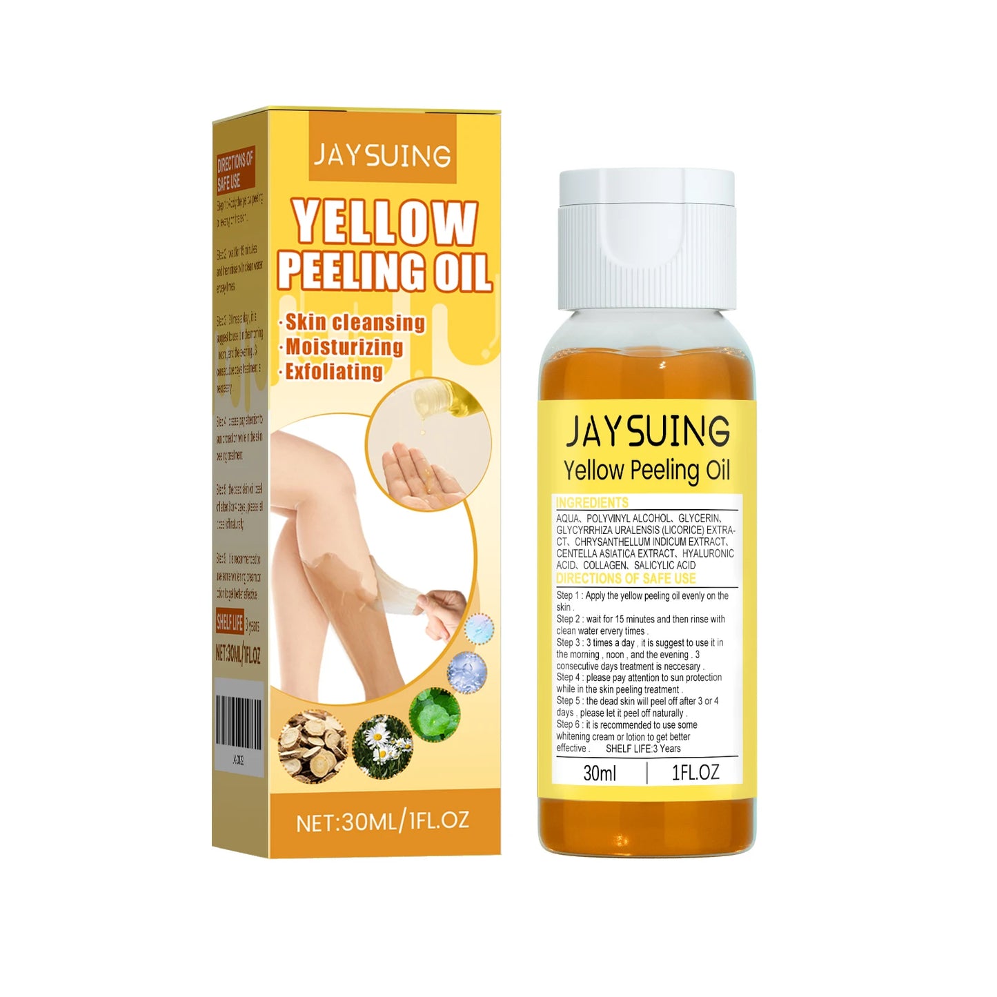 Jaysuing Yellow Peeling Oil – Dark Spot & Brightening 30ml