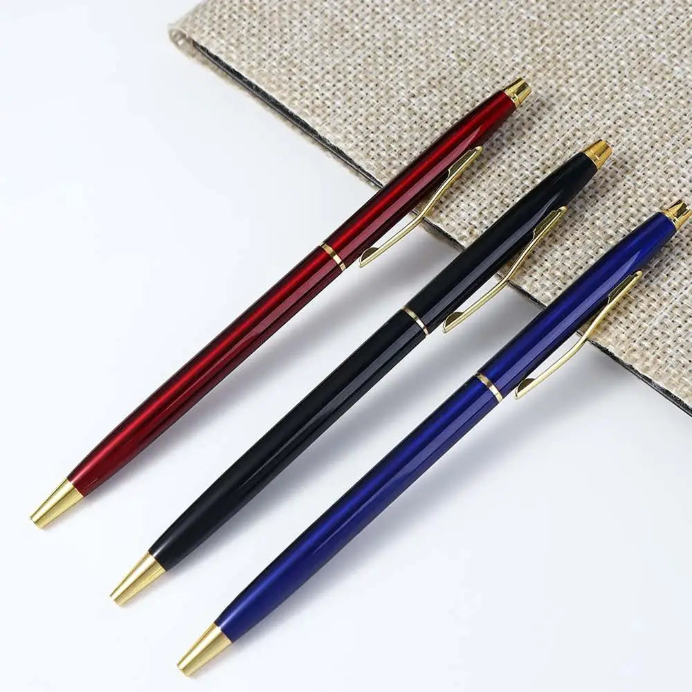 Ink Smooth Black Ink Gift School Office Supply Writing Tools Stationery Ballpoint Pen Metal Pen Sign Pen Gel Pen Peaceful Pleasures Health and Wellness