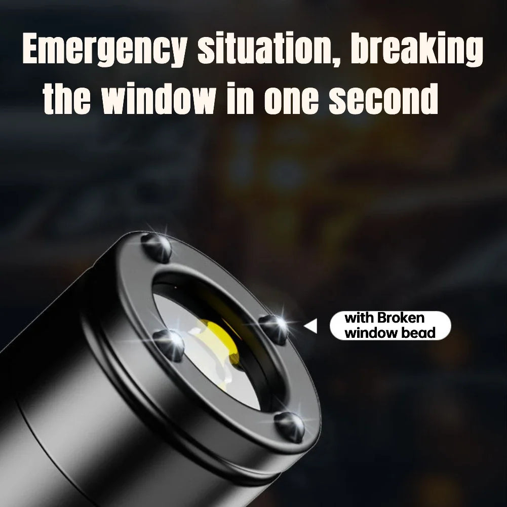 Mini USB-C Rechargeable Tactical Flashlight with Hat Clip Tactical Flashlight Peaceful Pleasures Health and Wellness