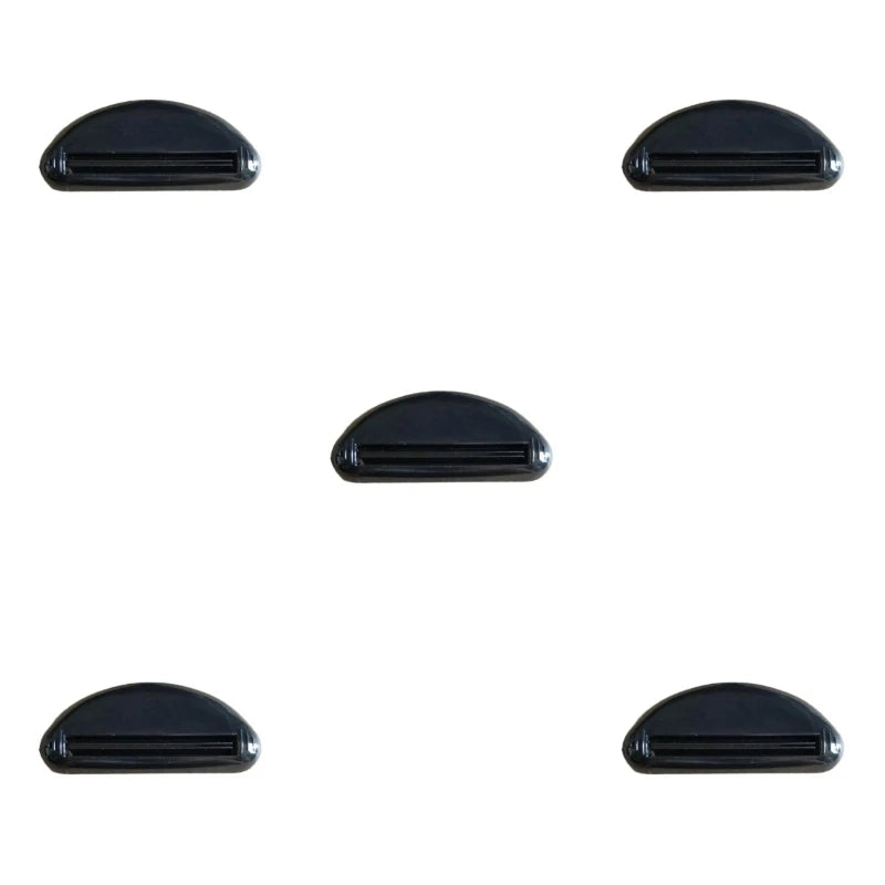 1pcs Multifunction Manual Toothpaste Dispenser Cream Tube Squeezer Bathroom Squeeze Paste Extruding Clip Squeezing Clamp Peaceful Pleasures Health and Wellness 5 pcs Black