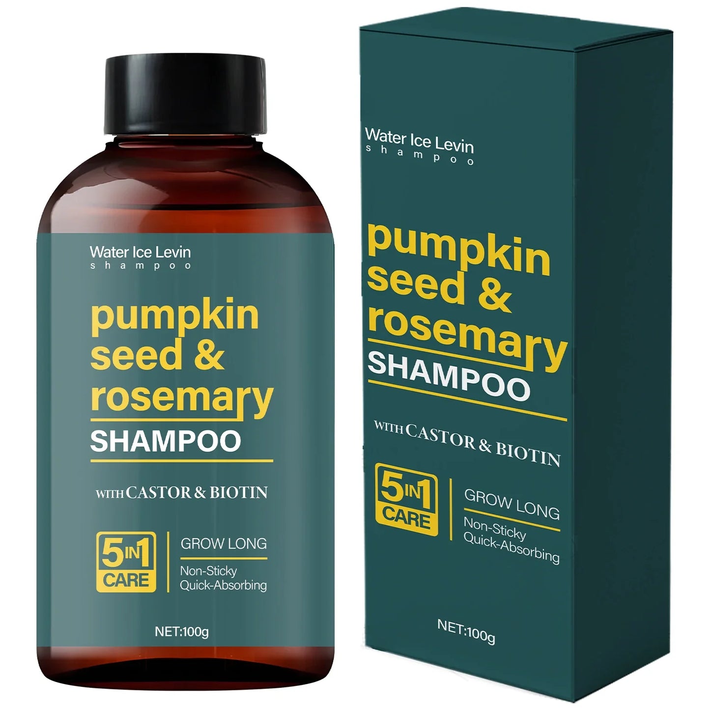Pumpkin Seed & Rosemary Hair Growth Shampoo | Biotin & Castor Oil