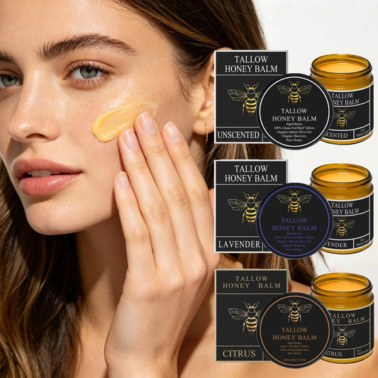 Grass-Fed Beef Tallow & Honey Balm – Moisturizing Skin Cream Peaceful Pleasures Health and Wellness