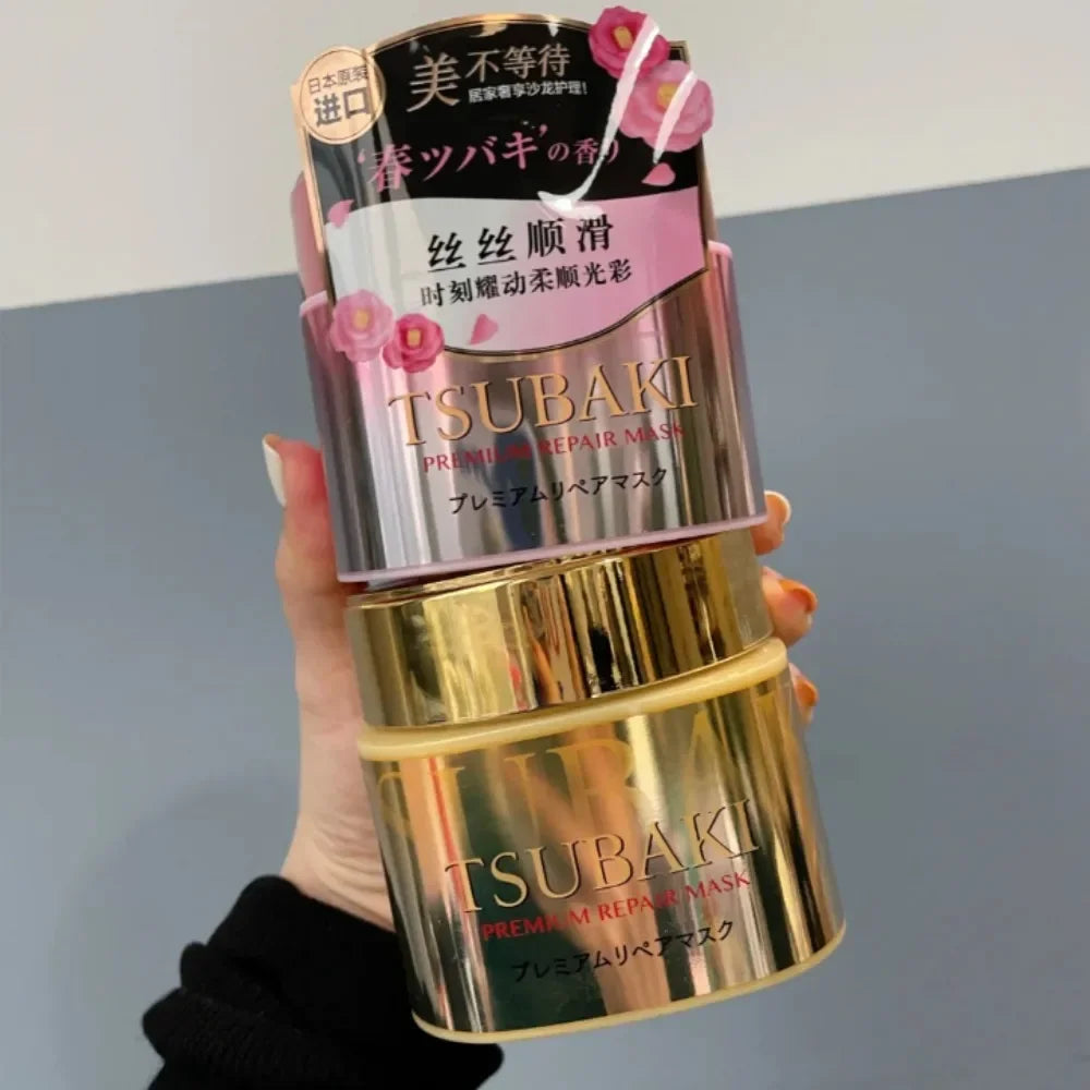 Japan TSUBAKI Premium Repair Mask - SPA Class Hair Care Experience, High Penetration Essence To Improve Frizz Repair Damage Care Peaceful Pleasures Health and Wellness