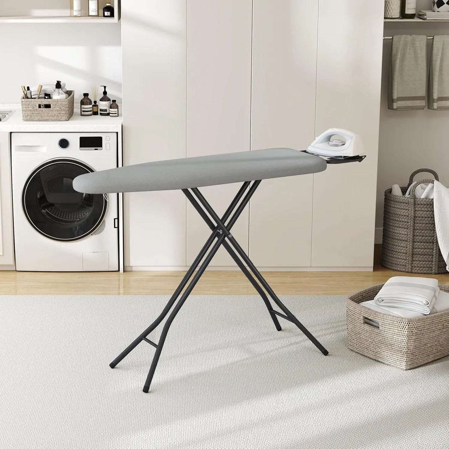 Foldable Ironing Board – 9 Height Settings, Washable Cover, 43x14" Peaceful Pleasures Health and Wellness United States