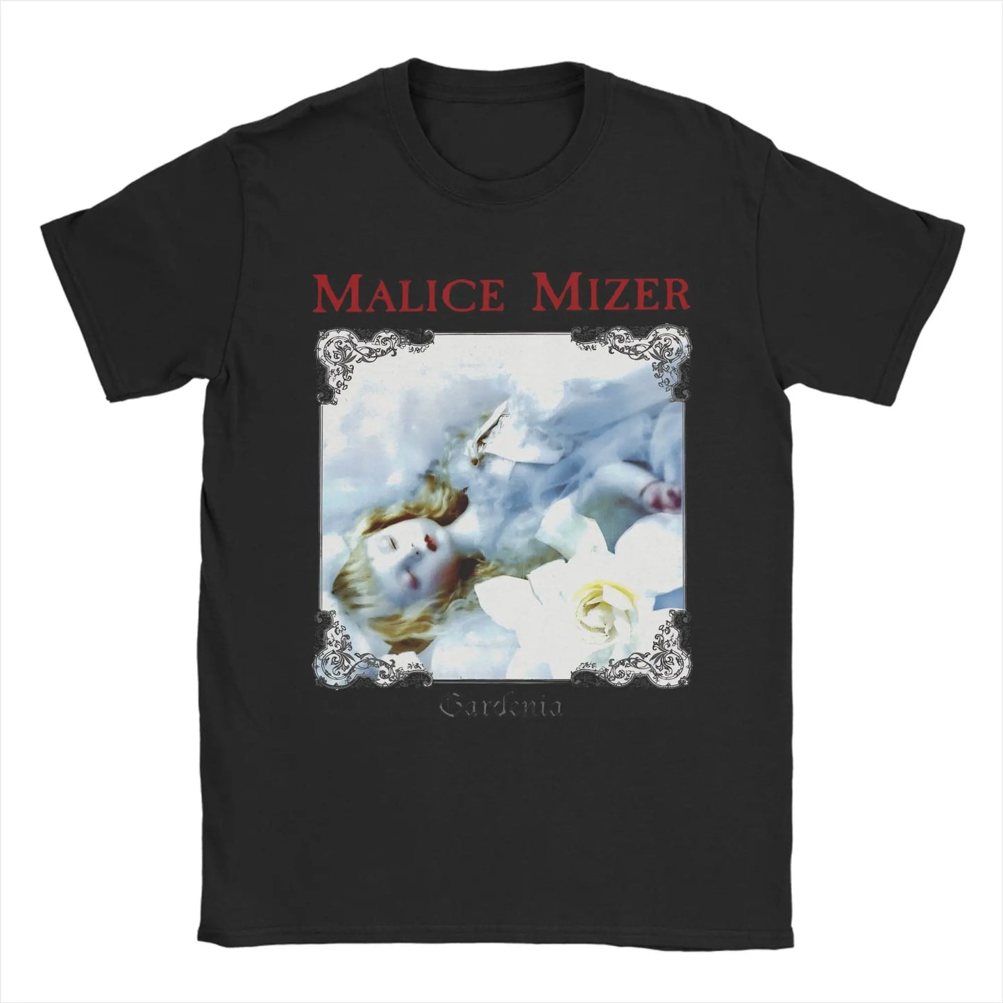 Malice Mizer T Shirt Men's 100% Cotton Funny T-Shirt Round Neck Rock Band Tees Short Sleeve Clothes Original Peaceful Pleasures Health and Wellness