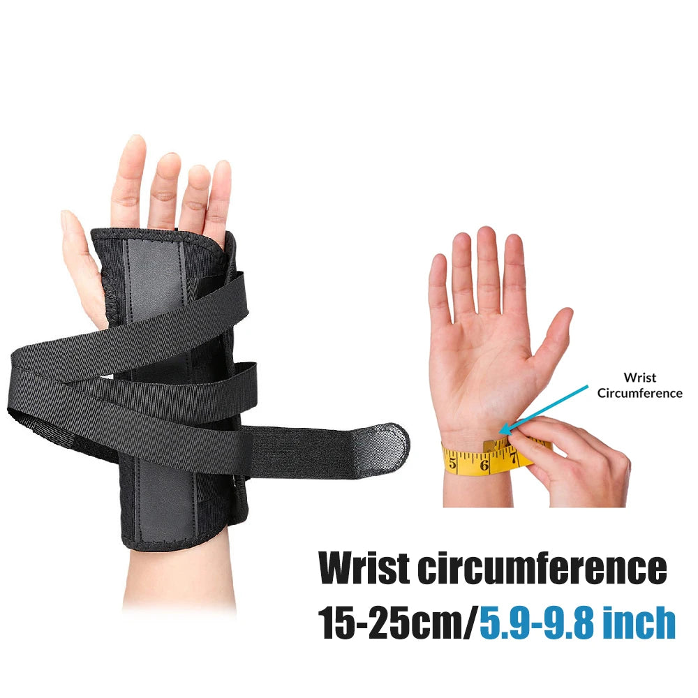 Carpal Tunnel Wrist Brace & 2 Metal Splints,Night Support Hand Stabilizer for,Arthritis,Breathable Universal Fit for Men & Women Peaceful Pleasures Health and Wellness