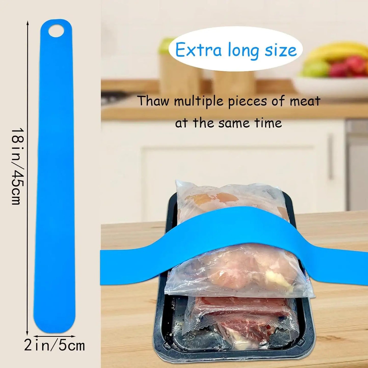 Silicone Meat Thawing Belt with Suction Cups | Quick Defrost