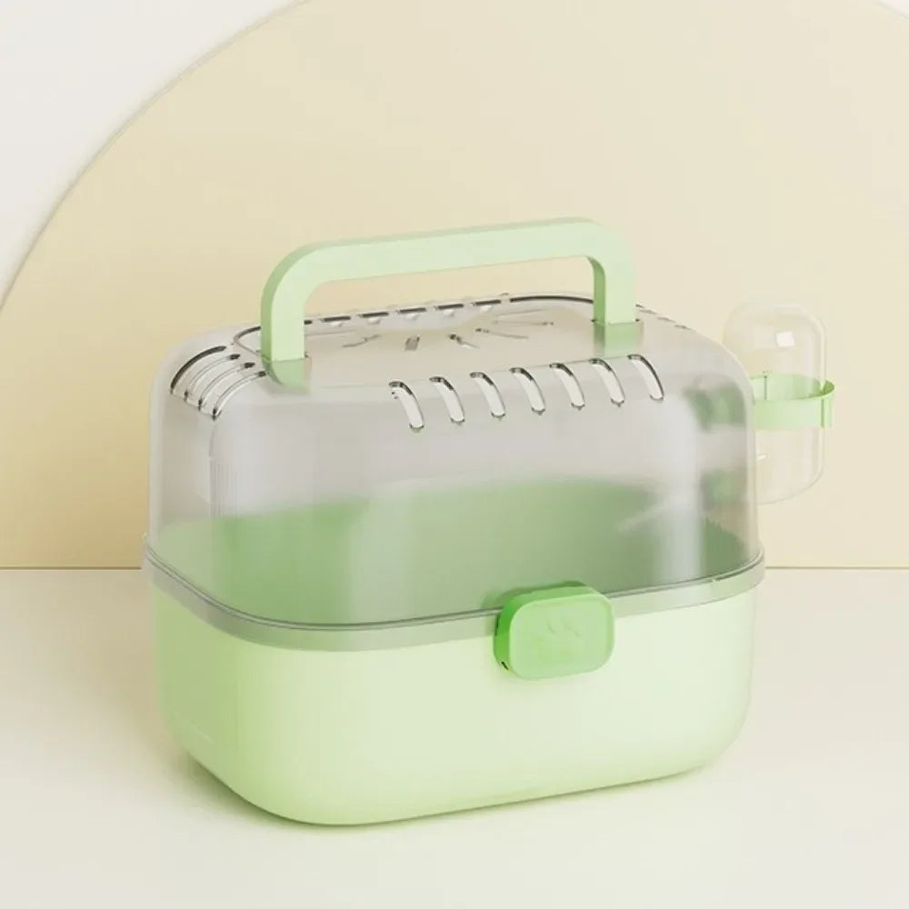 Portable Hamster Travel Carrier Cage – Ventilated & Escape-Proof