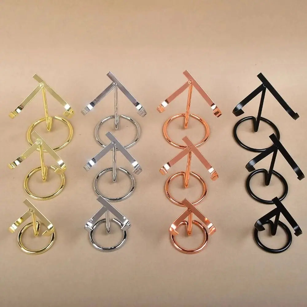 Metal Heart Crystal Ball Display Stand – Gold, Silver & Black