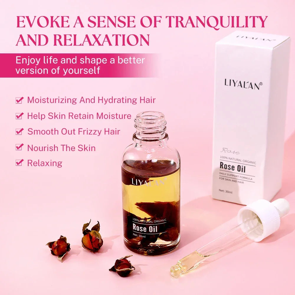 Rose Petal Essential Oil – Face, Body & Hair Peaceful Pleasures Health and Wellness