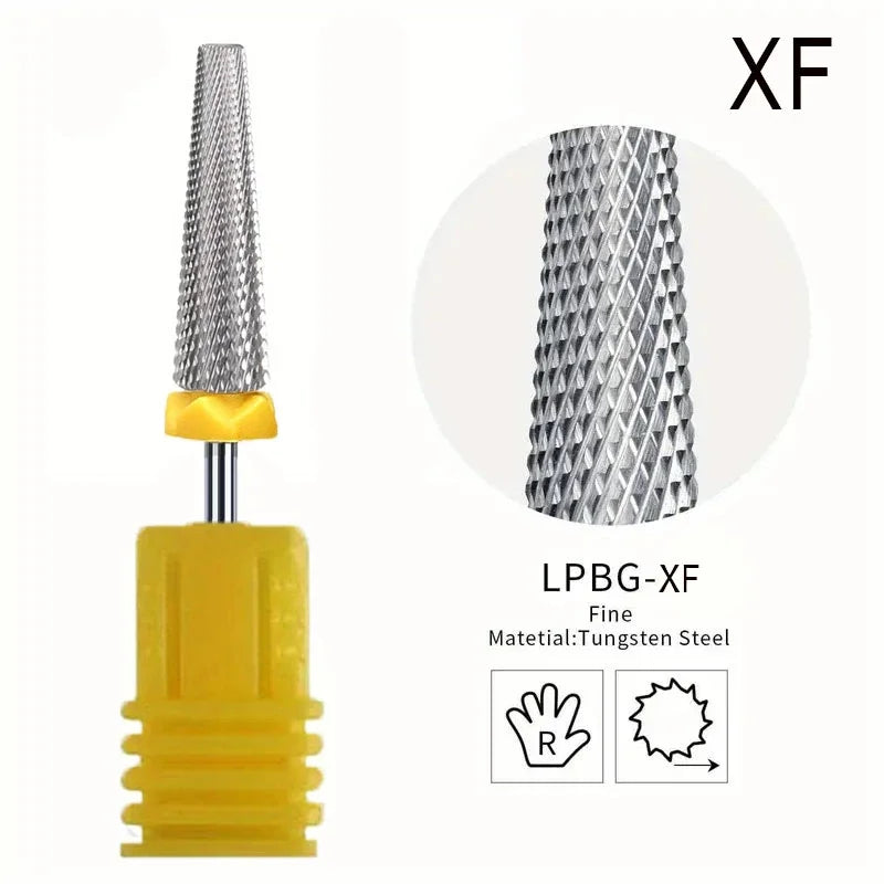 Five-in-one Nail Polishing Head for Removing Nail Polish Polishing Nail Chips and General Nail Polishing Machine Use Peaceful Pleasures Health and Wellness Yellow