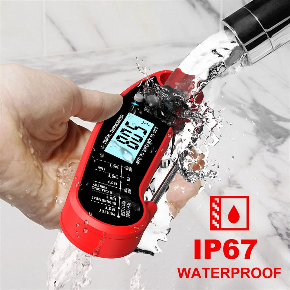 Digital Kitchen Food Digital Thermometer For Meat Water Milk Cooking Grilling Outdoor BBQ Waterproof Instant Read Peaceful Pleasures Health and Wellness