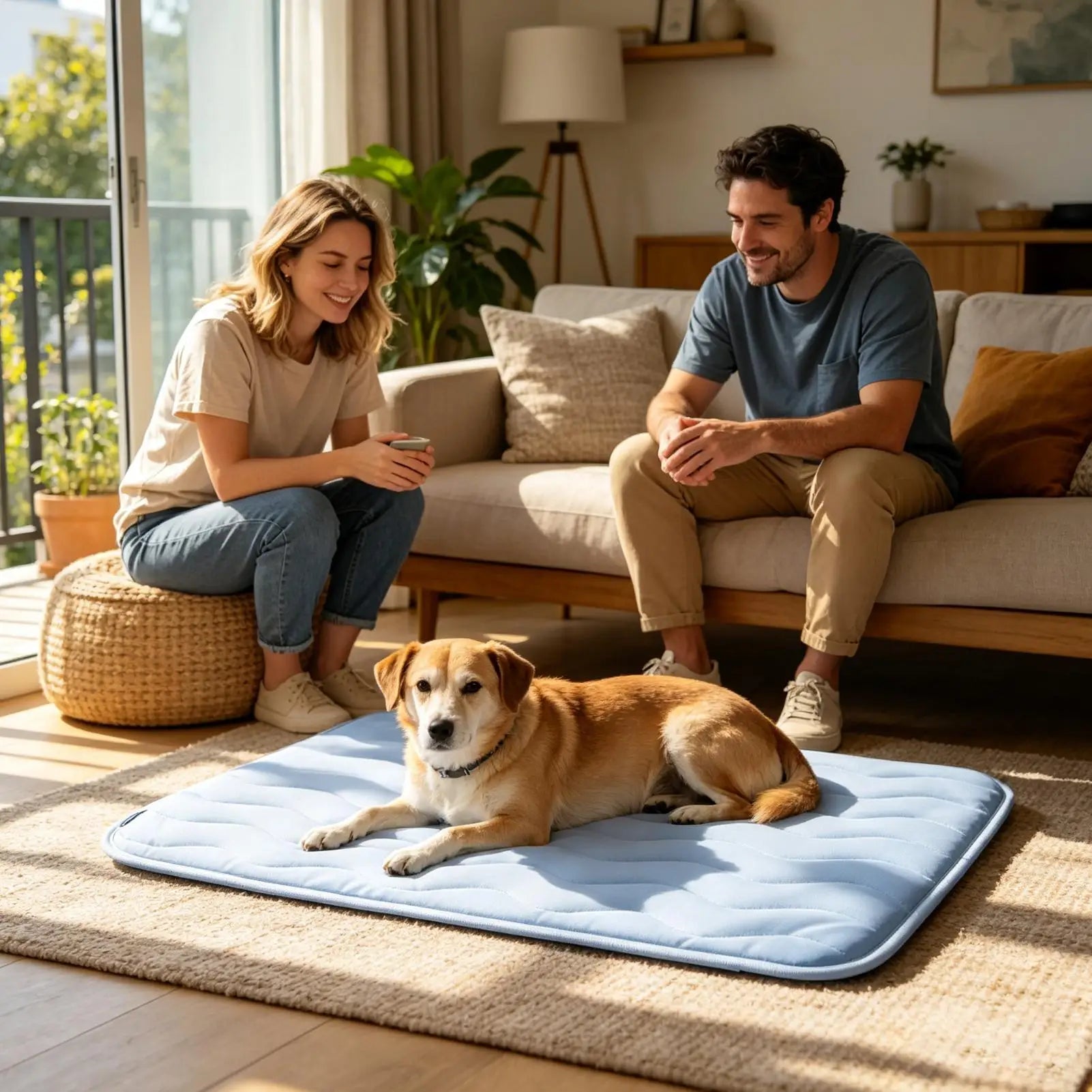 Dog Cooling Bed Breathable Washable Non-Slip Pet Cooling Mat For Puppy Sleeping Summer Outdoor Indoor Car Travel Crate Cage Peaceful Pleasures Health and Wellness