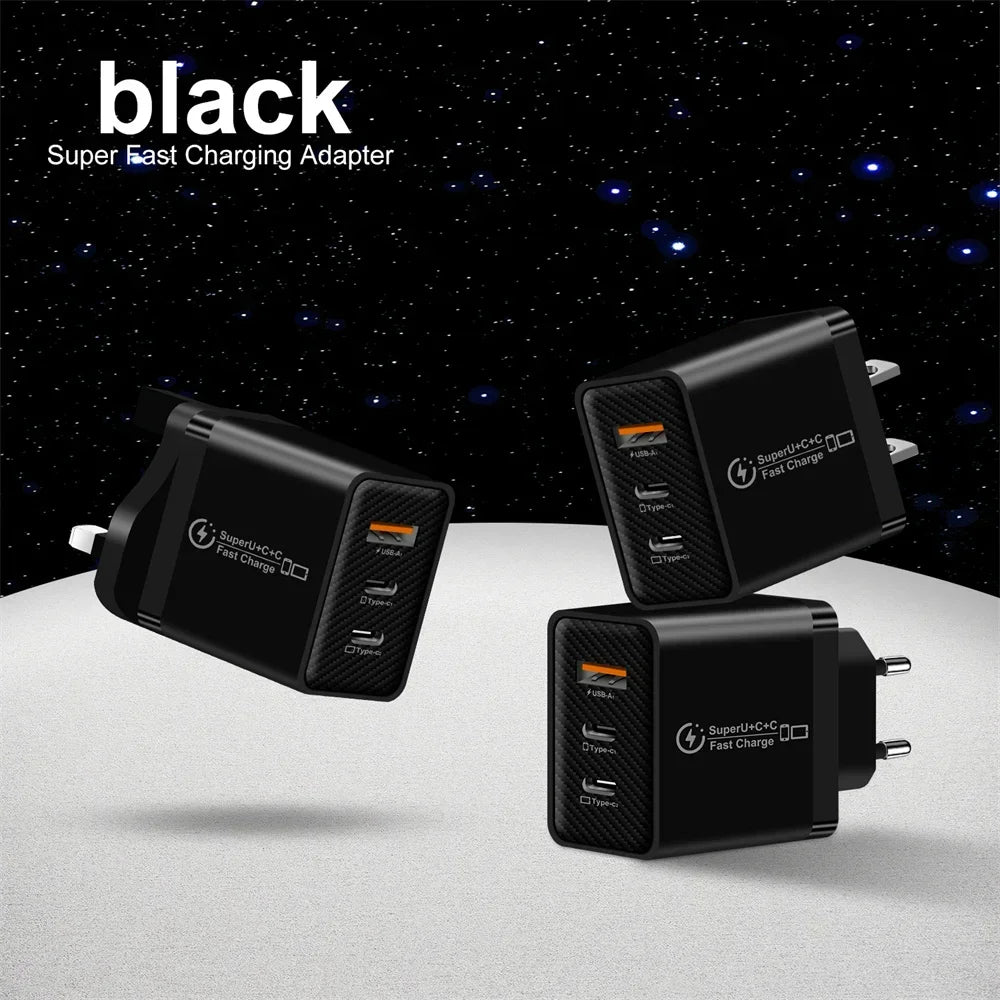 48W USB-C Fast Charger PD 3.0 – iPhone 15, Samsung & More