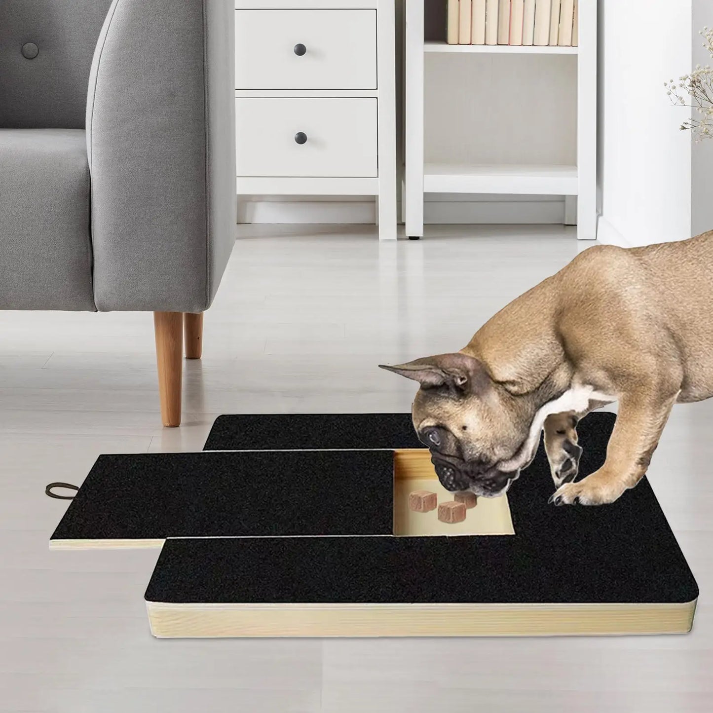 Wooden Dog Nail Scratch Board | Sandpaper File Pad for Dogs