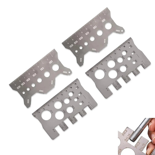 Screw Thread Pitch Gauge | Metric & Imperial Bolt Measuring Tool Thread Pitch Gauge Peaceful Pleasures Health and Wellness