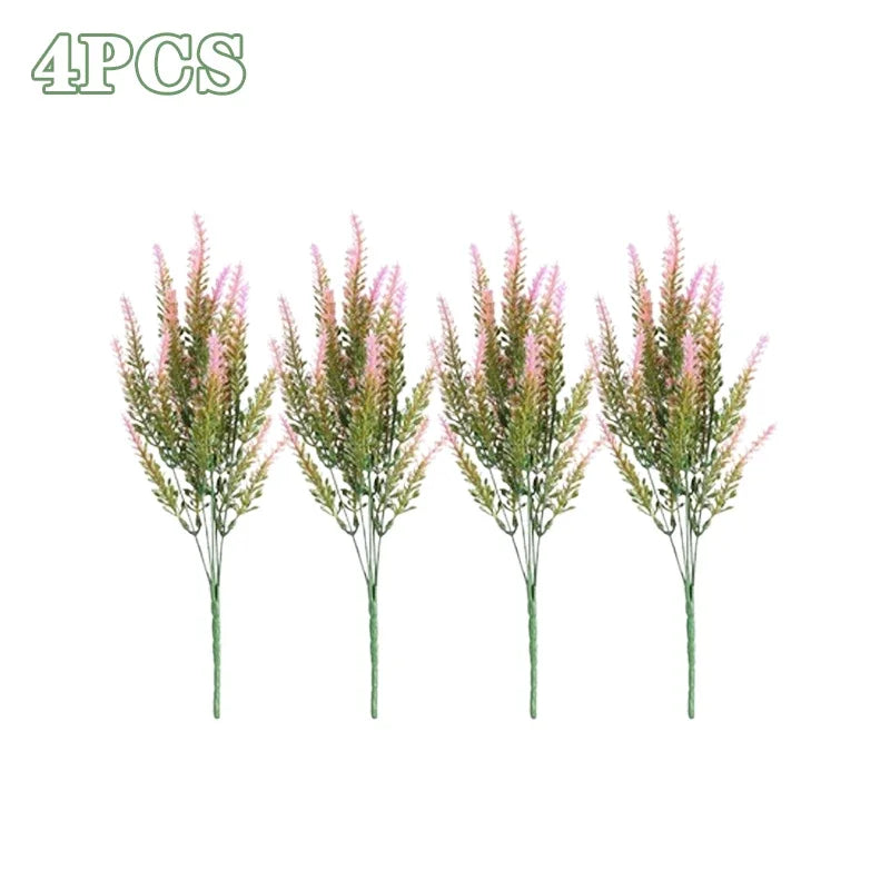 UV Resistant Lavender Artificial Flowers | Outdoor Garden Decor