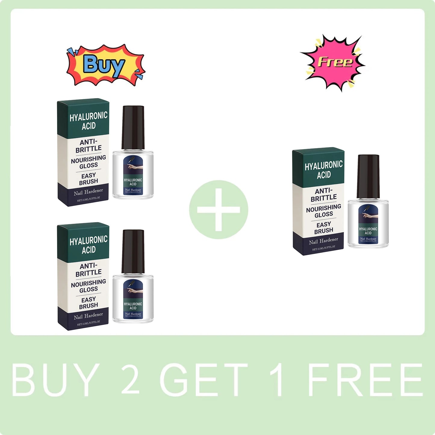 Nourishing Nail Serum Anti Brittle Nail Improve Cracked Cuticles Easy Brush Strengthen Nail Hyaluronic Acid Nail Cuticle Oil Peaceful Pleasures Health and Wellness Buy 2 Get 1 Free