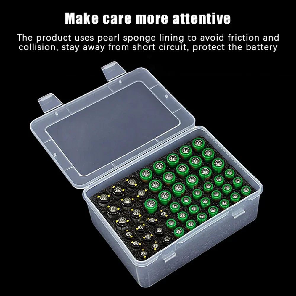 Battery Storage Organizer – Holds 54 AA & AAA Batteries