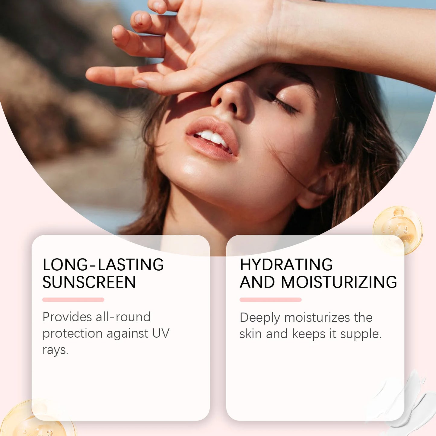OceAura Sunscreen Spray with SPF42 Anti UV Protection Sunburn Prevention Oil Control Lasting Waterproof Moisturizing Sun Cream ﻿ Peaceful Pleasures Health and Wellness