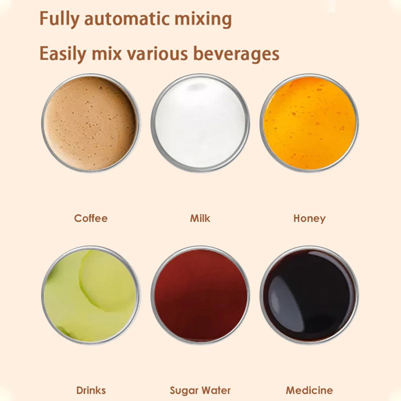 Portable Automatic Stirring Coffee Mug Magnetic Electric Stainless Steel Self Mixing Coffee Tumbler Rotating Home Office Travel Peaceful Pleasures Health and Wellness