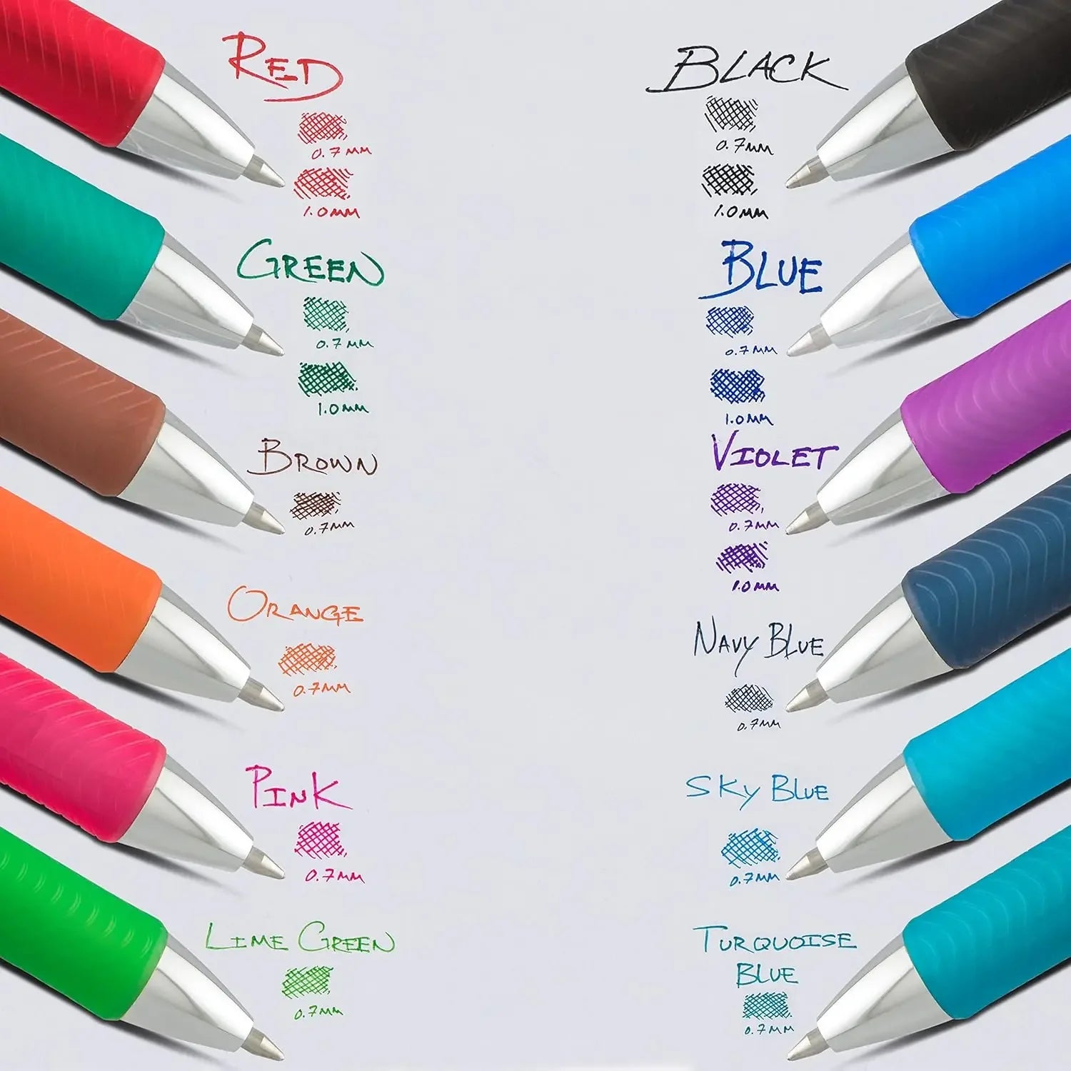 Premium 0.7mm Metal Tip Gel Pens, Fast-Drying Blue Ink, 2-Pack for Smooth Writing Peaceful Pleasures Health and Wellness
