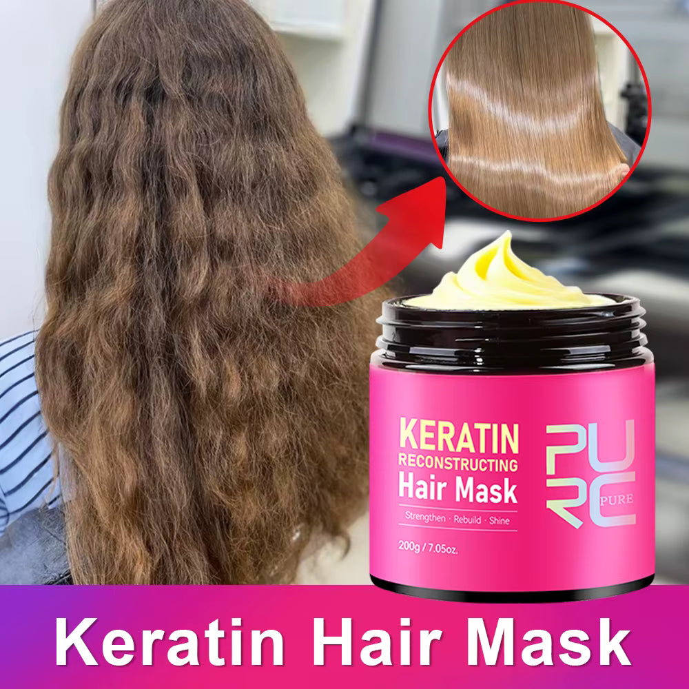 PURC Keratin Hair Mask – Smoothing & Softening Treatment 200g