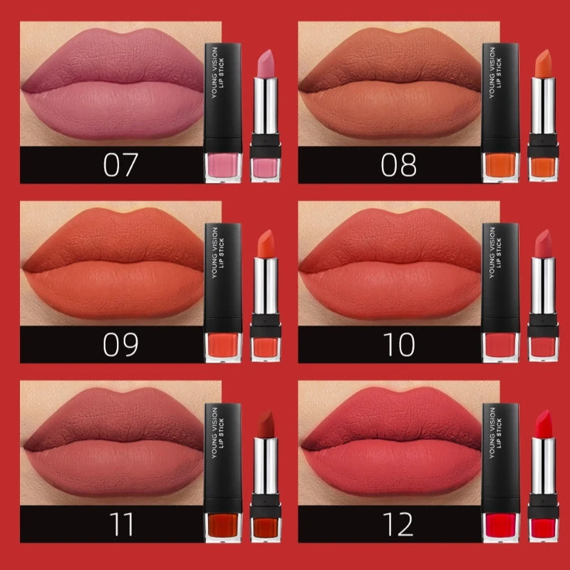 6-Piece Velvet Matte Lipstick Set | Long-Lasting Gift Box