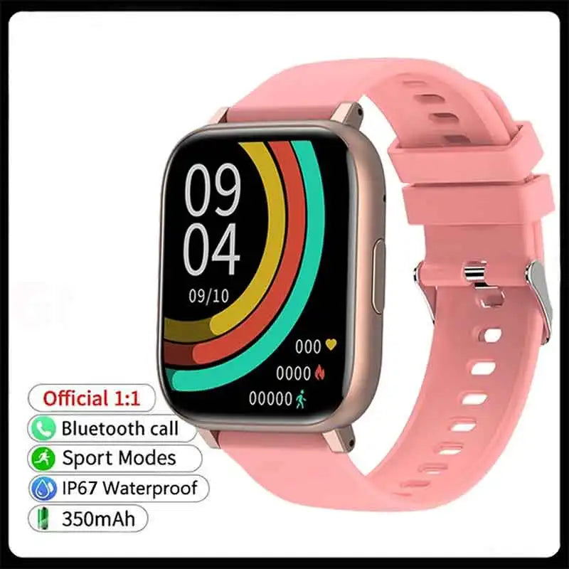 1.77" Touch Smartwatch – Heart Rate, SpO2 & Fitness Tracker