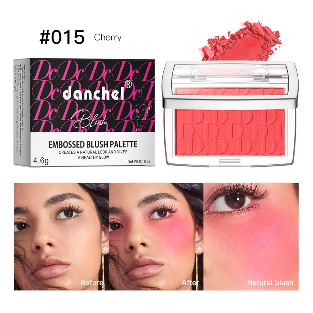 Face Blusher Matte Natural Cheek Tint Brighten Face Pink Red Face Contouring Cosmetics Blush Powder Soft Female Makeup Peaceful Pleasures Health and Wellness 015