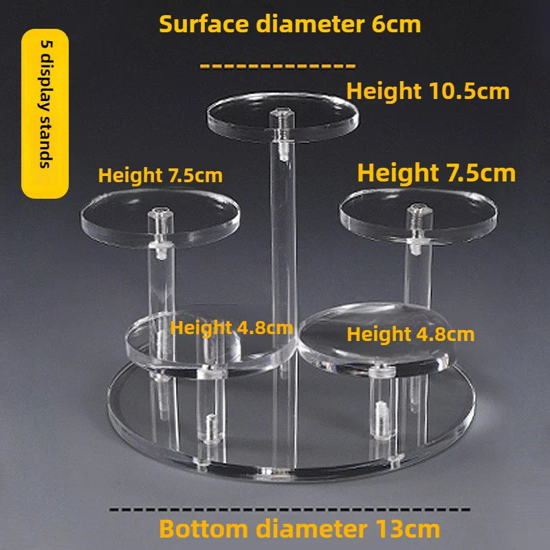 7-Tier Acrylic Step Shelf Display Stand – Cupcakes & Jewelry