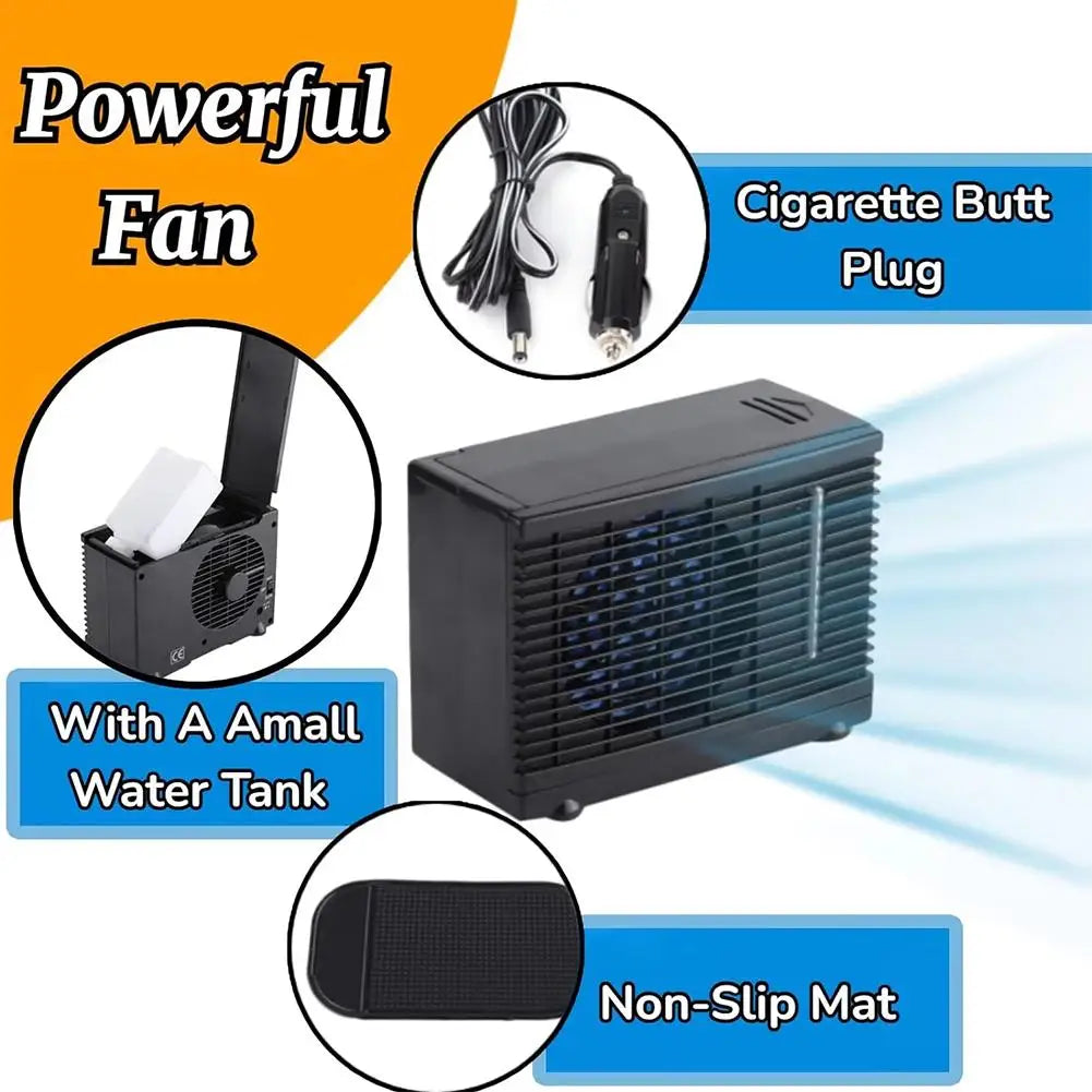 Portable Car Cooler Fan Adjustable Car Air Conditioner Cooler Cooling Fan For Car Home Conditioning Peaceful Pleasures Health and Wellness