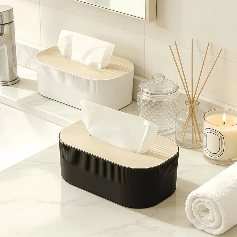 Arched Tissue Box with Lid | Large Towel Dispenser Oil Rubbed
