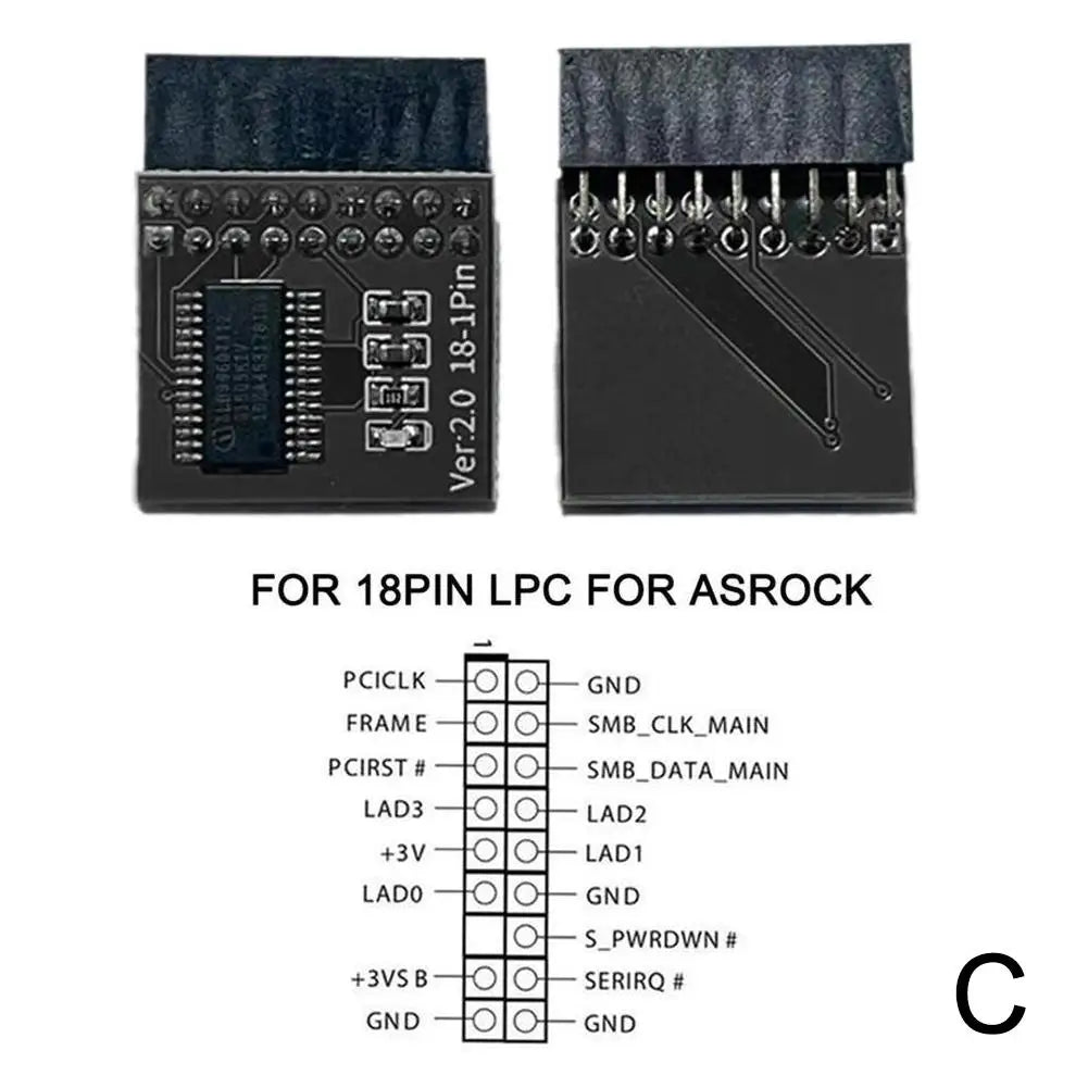 TPM 2.0 Encryption Security Module Remote Card Supports Multi Brand Motherboards 12 14 18 20-1pin Pins Peaceful Pleasures Health and Wellness C