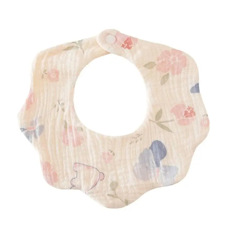 Cotton Bandana Baby Bib | Floral Teething & Drooling Bib