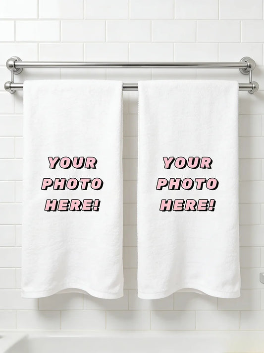 Custom Photo Face Towel | Personalized Ultra-Soft DIY Towel Custom Photo Towel Peaceful Pleasures Health and Wellness 2Pc 40Cm60Cm
