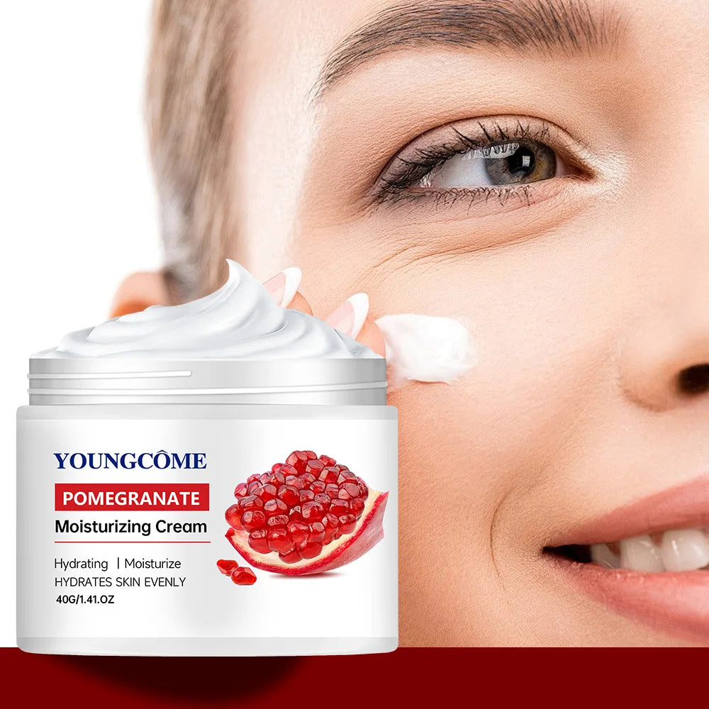 Red Pomegranate Face Cream – Anti-Aging & Brightening Moisturizer Anti-Aging Face Cream Peaceful Pleasures Health and Wellness