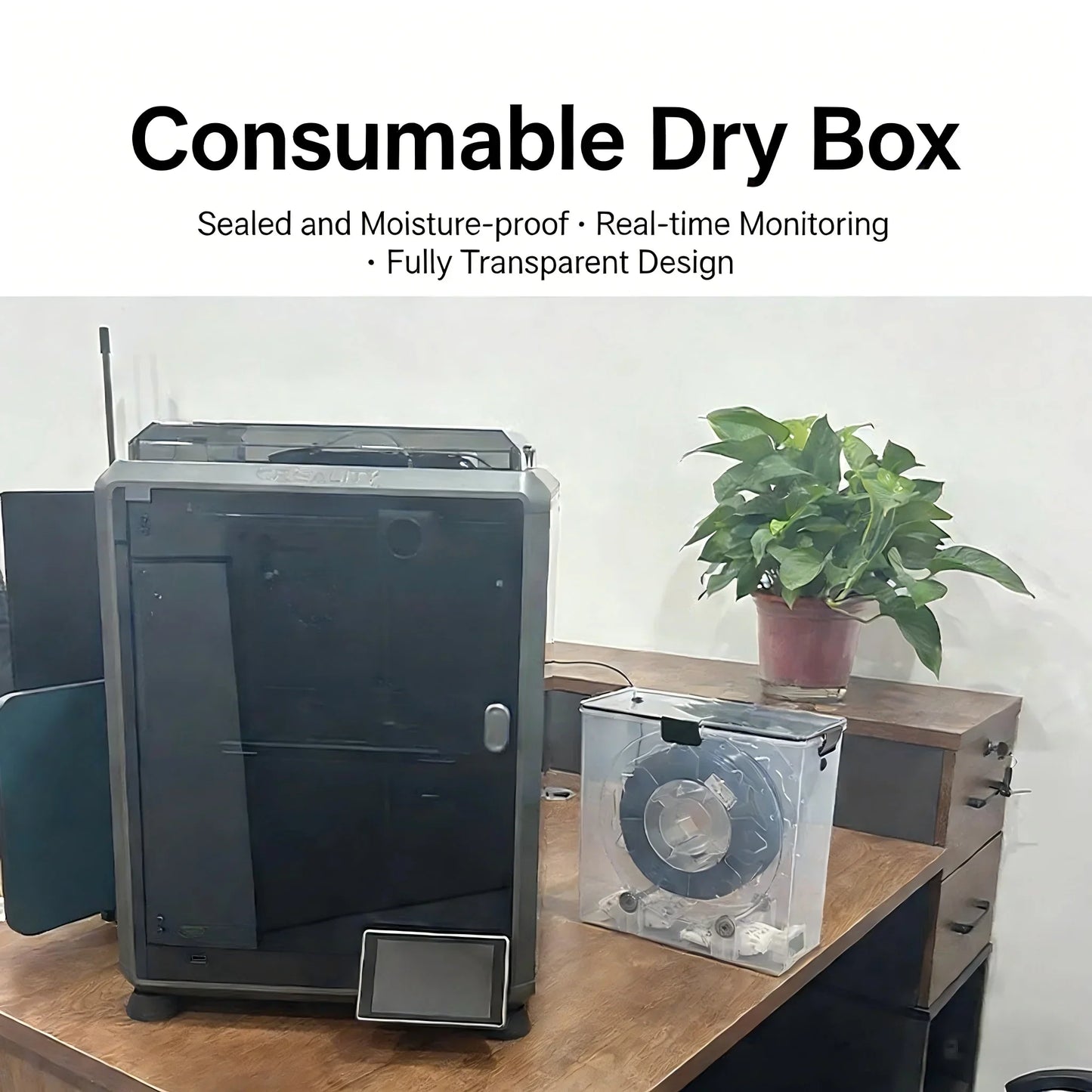 3D Printer Filament Dryer Box – Airtight Moisture-Proof Storage