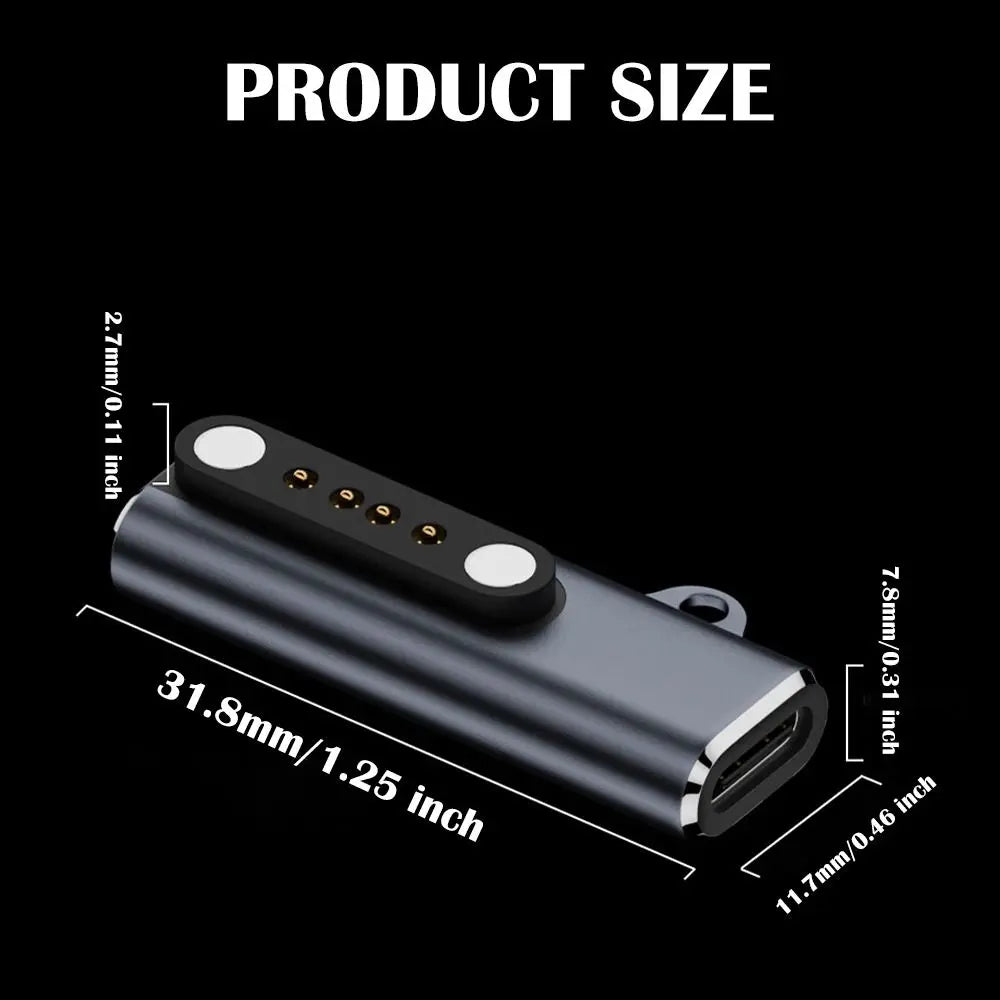 Suitable for Shokz devices bone transfer headset/smart watch charging adapter USB-C to 7.62MM 2-pin/4-pin magnetic charging port Peaceful Pleasures Health and Wellness