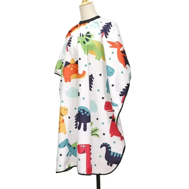 Anti Fragmentation Digital Printed Cartoon Pattern Hairdressing Wrap for Baby Shaving Children's Peaceful Pleasures Health and Wellness