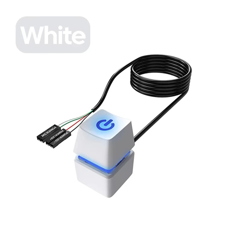 PC External Power Switch Blue LED | ATX Motherboard Cable