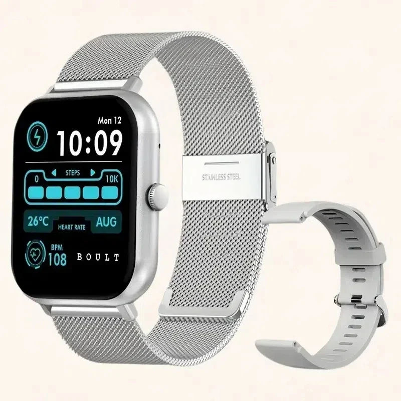 Smartwatch 1.83" Touch Screen – Calls, 100+ Sports & Heart Rate
