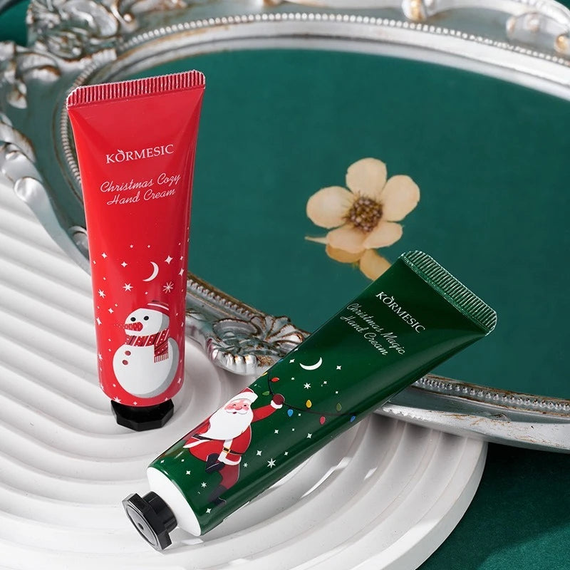 2PCS/Set Christmas Hand Cream Sets Moisturizing Refreshing Handcream Nourishing Beauty Hands Creams Skin Care Products Peaceful Pleasures Health and Wellness