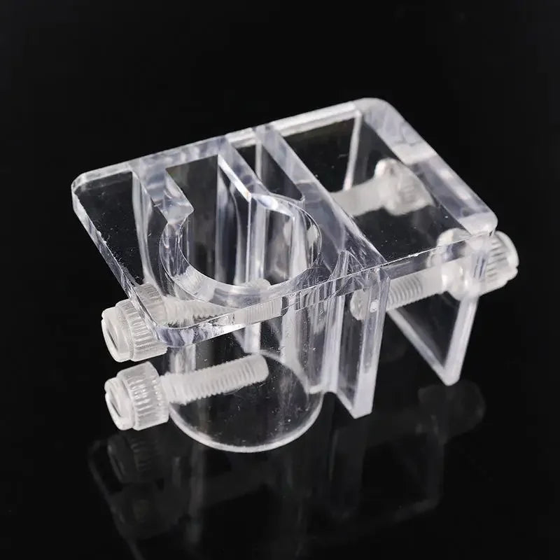 Acrylic Fish Tank Pipe Clamp Holder | Inflow Outflow Filter Rack