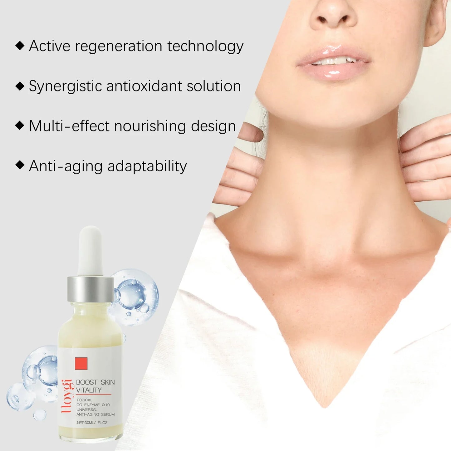 Hoygi CoQ10 Face & Neck Firming Serum 30ml | All Skin Types